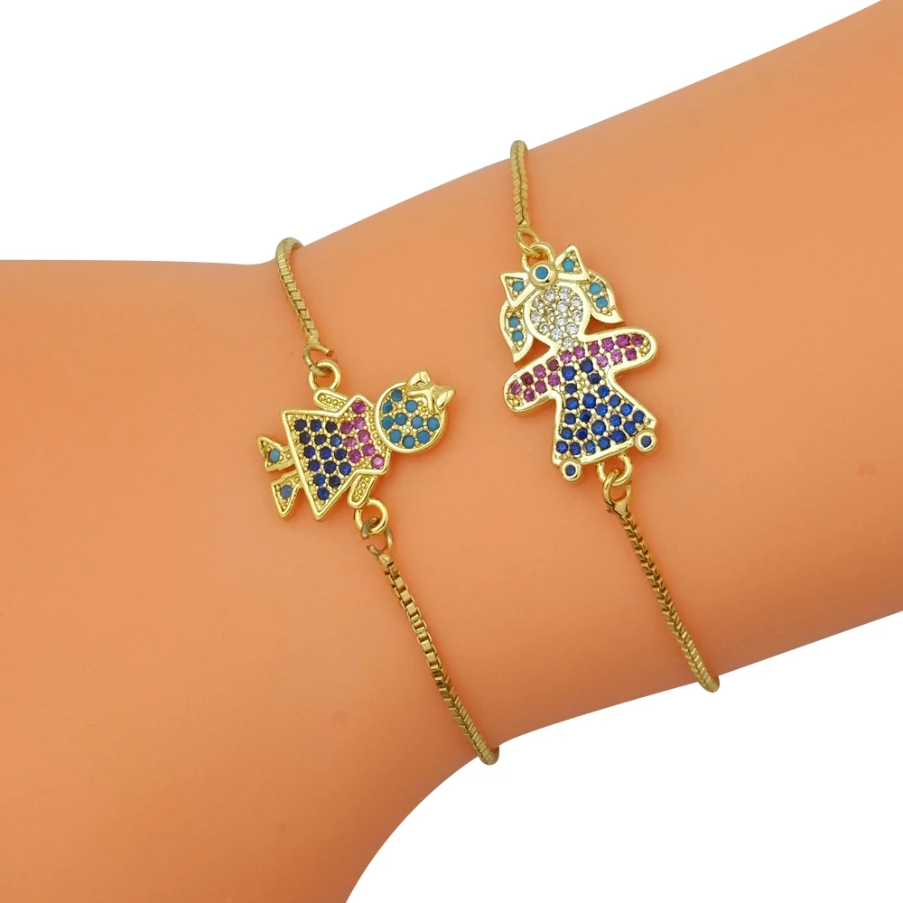 gold charm bracelet for baby girl