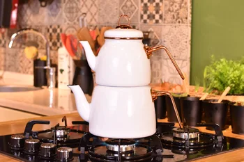 

Miray Tea Pot Red / Black / Blue / White / Green | Home - Kitchen | Enamel Production | made in Turkey | Free Shipping