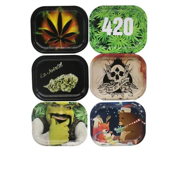 

1PC Plate Storage Square Tobacco Rolling Tray Storage Plate Discs for Smoking Herb Grinder Cigarette Container Tray