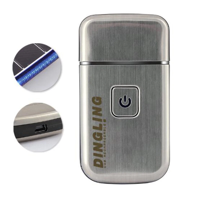 

Kemei Electric Beard Trimmer for Men Portable Chargable Movable Cutter Head Mini Facial Clipper Cordless Stainless Steel
