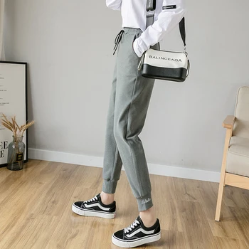 

Winter Cashmere Harem Warm Pants Women 2019 Causal trousers Women Warm Thick Lambskin Cashmere Pants Women Loose Pant