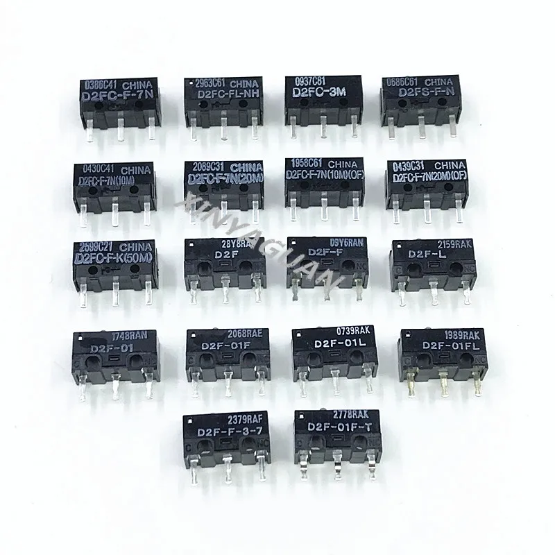 1Pcs OMRON Mouse Micro Switch D2FC-F-7N 10M 20M OF Mouse Button D2FC-F-K(50M) D2FC FL-NH D2FS-F-N D2