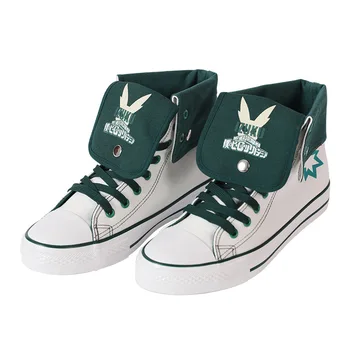 

My Hero Academia Anime Cosplay Midoriya Izuku Women Men Canvas Vulcanize Shoes Bakugou Katsuki Todoroki Shoto High Top shoes new