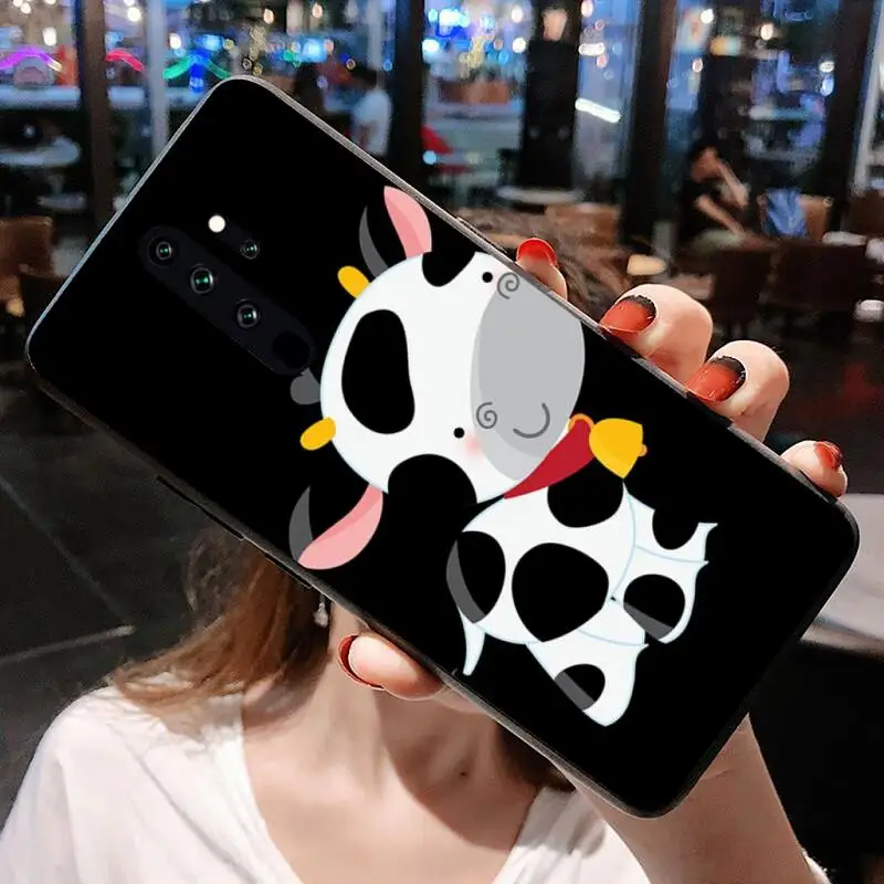 best flip cover for xiaomi HUAGETOP Animal Cute Milk Cow Soft Phone Case Cover for Redmi Note 9 8 8T 8A 7 6 6A Go Pro Max Redmi 9 K20 xiaomi leather case chain