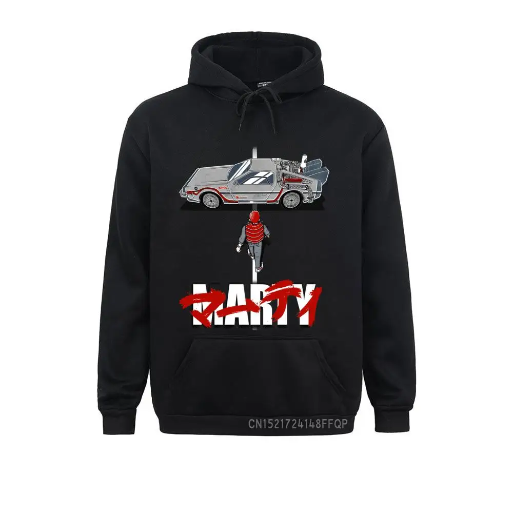 Back To The Future Pullover Time Machine Marty 2015 Felpa Uomo Designer Cappotti Vintage Felpe Con Cappuccio Girocollo Adulto