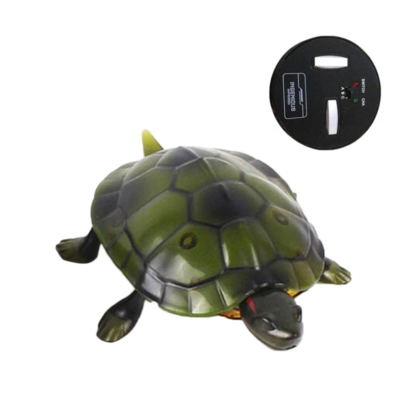 

Electric Remote Control Turtle Simulation Infrared Remote Control Animal Electric Child Baby Toy Walking Luminous Gift,Green
