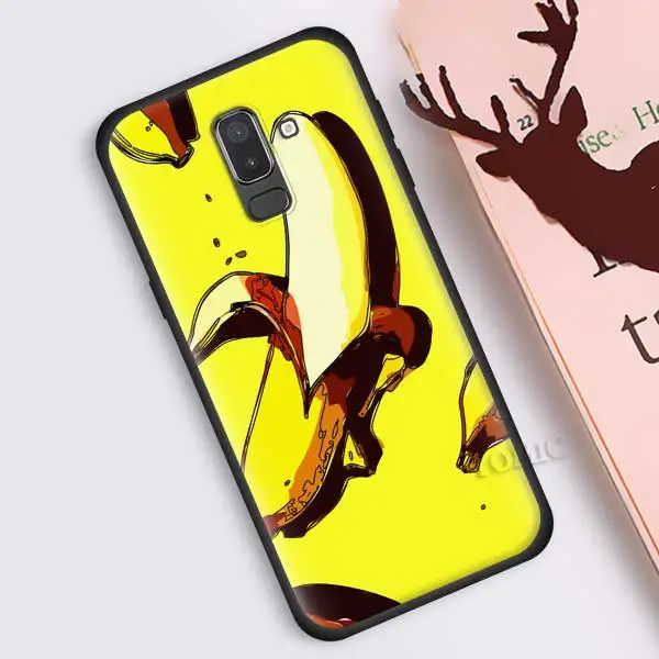 Чехол для samsung Galaxy J8 J6 J4 A6 A7 A8 A9 Plus M10 M20 M30 S M40 силиконовый черный - Цвет: B06