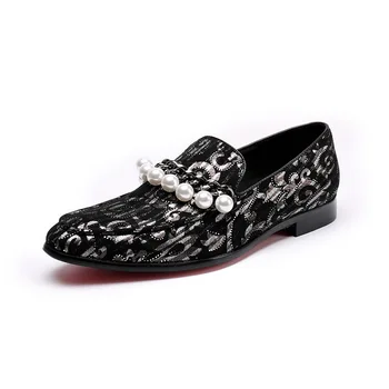 

Calzados Shoes Men Leather British Style Pointed Fashion Men Shoes Loafers Genuine Leather Full Grain Leather Cow Leather Rubber