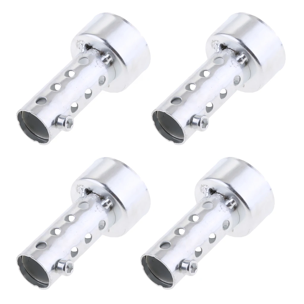 4pcs 80mm Long Exhaust Baffle Fits 44-46mm Exhaust Pipes (Baffle O.D. 45mm)