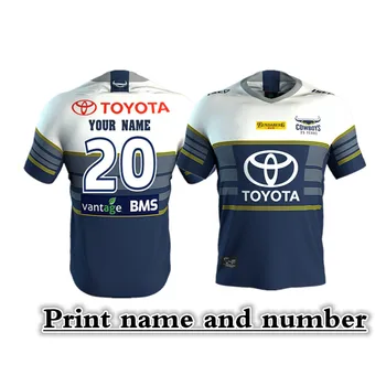 

2020 North Queensland Cowboys AWAY RUGBY JERSEY Size: S-5XL Print custom name number The quality is perfect. Free Delivery