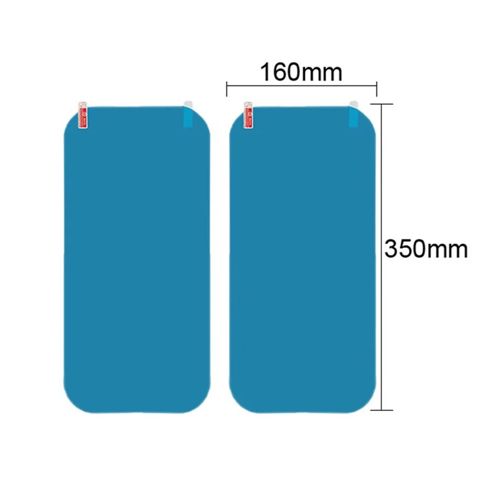 2ps Rainproof Car Truck Rearview Mirror Sticker Anti-fog Protective Film 35*16CM, rearview mirror protector, auto mirror accessories
