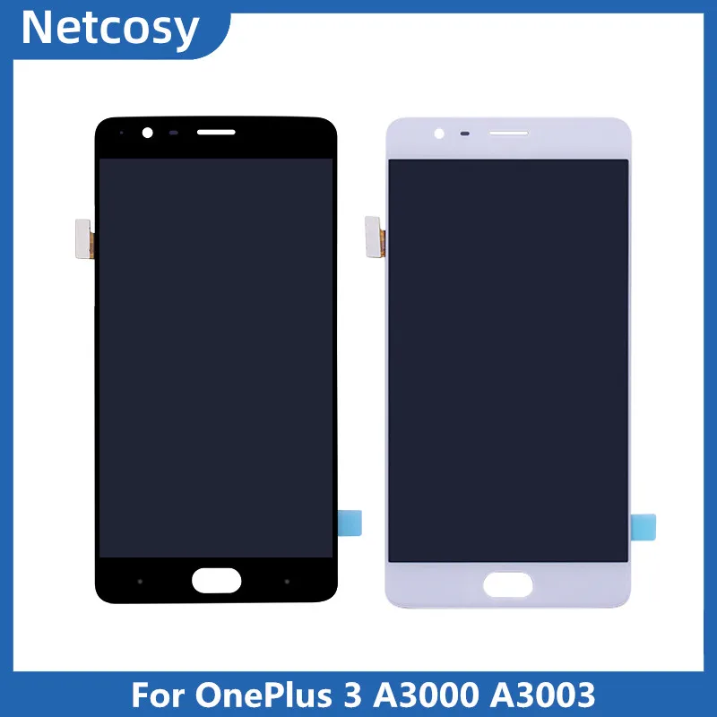 

AAA+LCD Display Touch Screen Digitizer Assembly For OnePlus 3 A3000 A3003 5.5'' Screen Repair For One Plus Three 1+3 Full Screen