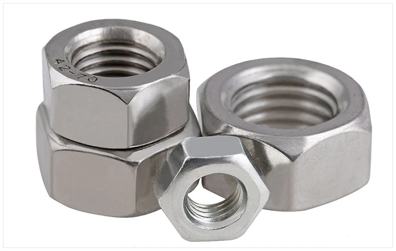 M8 M10 M12 M16 M20 FINE PITCH METRIC THREAD HEX FULL NUTS 201 STAINLESS STEEL