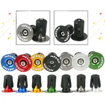

MEIJUN 1pair Bike Grip End Cap Aluminium Alloy MTB Bicycle Handlebar Grips Plugs Caps Bicycle Handle Bar Bicycle Accessories