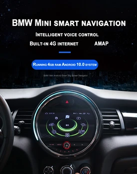

9inch Touch Screen Android 10.0 Car Navigation For Cooper Mini One F55 F56 Countryman Mini R60 Clubman 2014 Radio Gps Multimedia