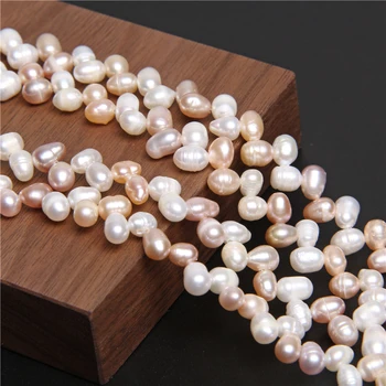

Wholesale 5-6mm Natural Freshwater Pearls Double Color Fashion Strand Bead For Jewelry Making DIY Drop Earrings Necklce Bracelet