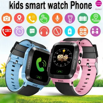 

Q528 Kid Smart Watch Camera Lighting GPS Children Wristwatch SOS Call LBS Location Tracker Anti-Lost Safe Children's Smartwatch