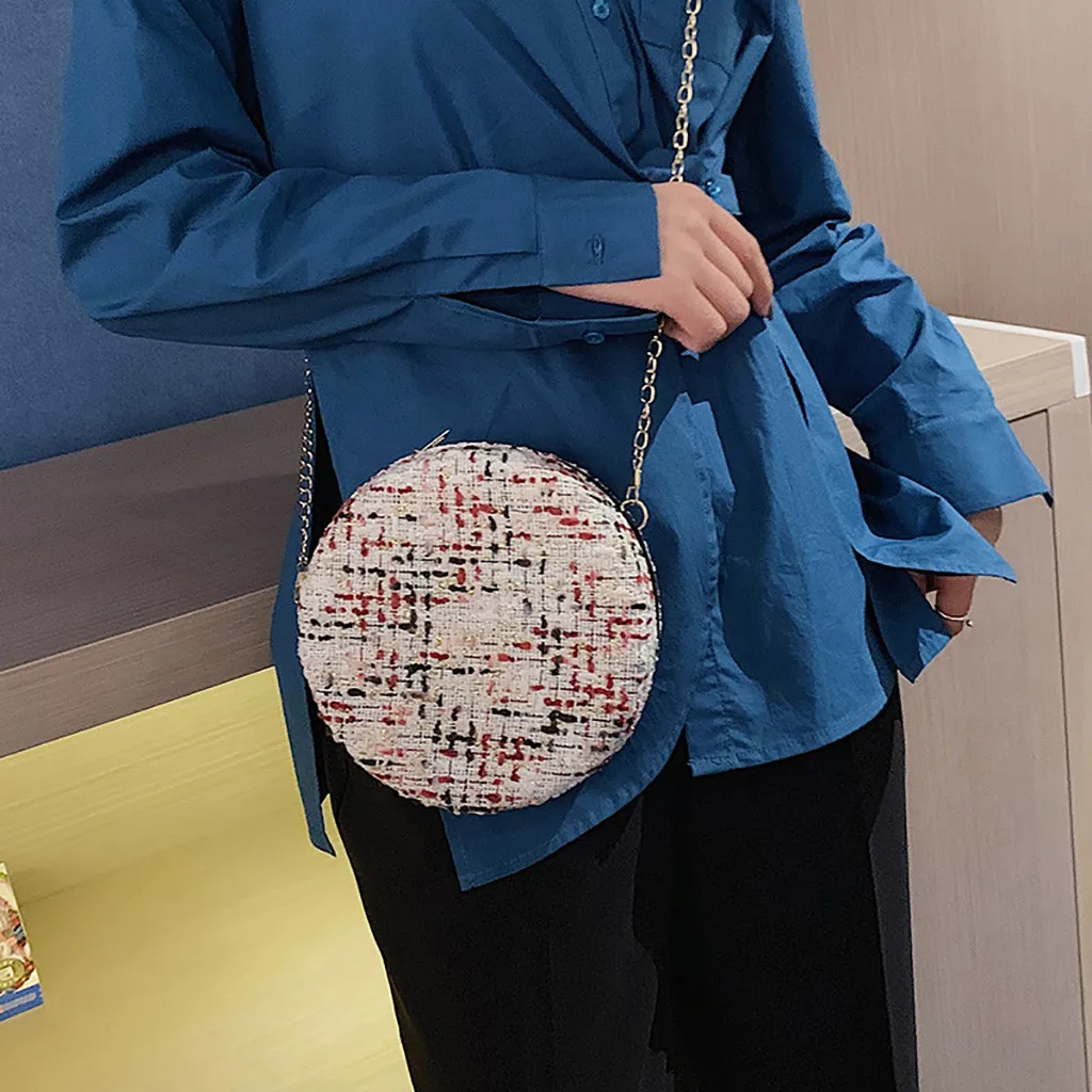 Сумки через плечо для женщин Bolsos Mujer De Marca Famosa женская модная повседневная простая сумка через плечо маленькая круглая сумка