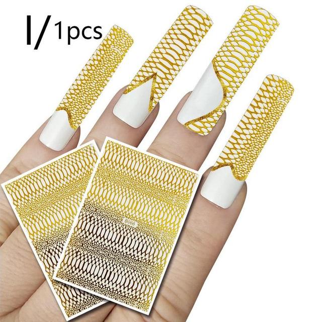 Ice Patch Nail Sticker Japanese Aurora Ice Sticker Decals Self Adhesive Nails Design Sticker Manicure Decoration
