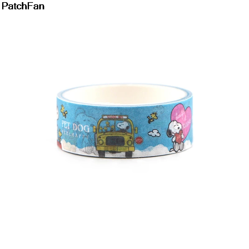 Patchfan мультфильм kawaii собака DIY Скрапбукинг липкий клей Васи бумага маскировки клейкие ленты Печатные узоры наклейки A2423