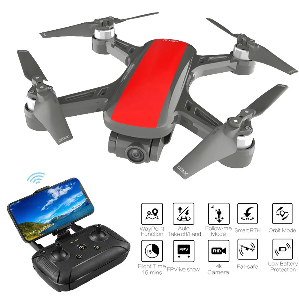 C Fly DR EAM GPS WI FI с видом от первого лица 2 Ось Gimbal 4k 1080P HD Камера оптический Fl ow Дрон