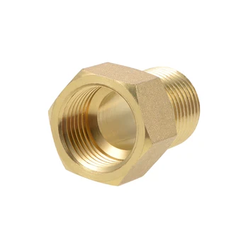 

uxcell Brass Threaded Pipe Fitting G1/2 Male X G1/2 Female Hex Bushing Adapter 33mm Length
