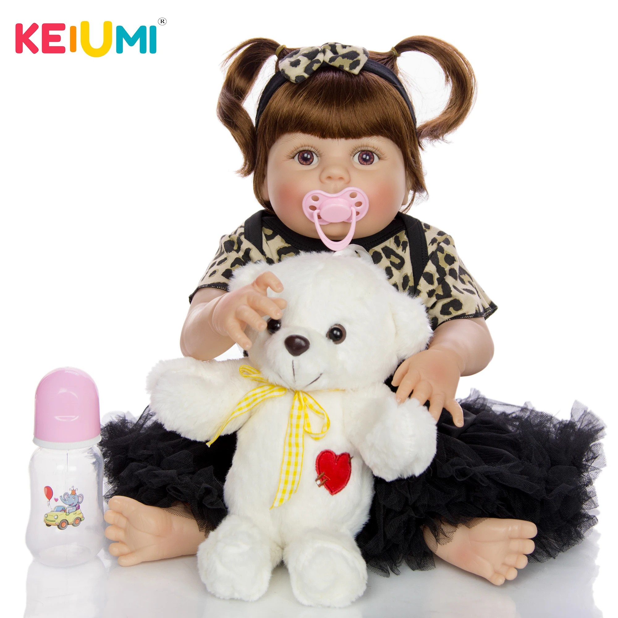

Limited Collection Reborn Doll Toy 23'' 57 cm Full Silicone Vinyl Body Fashion Bebes Reborn Meninas Doll For Children Xmas Gifts