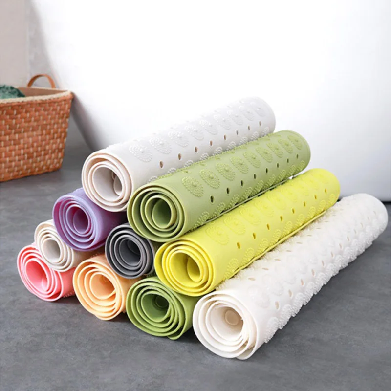 

PVC Nonslip Bathroom Non-slip Mat Fashion Trends Massage Feet Mats with Massage Function Modern Simple Durable Bathroom Products