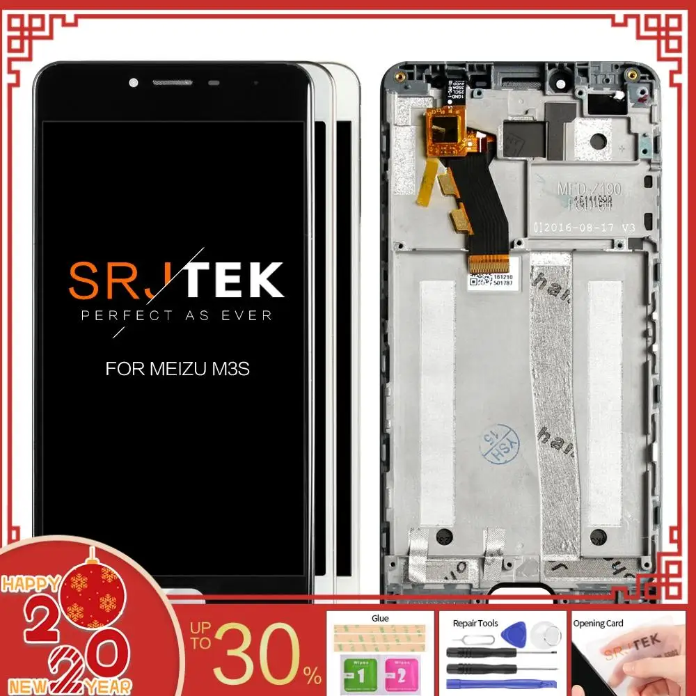 Качественный ЖК-дисплей AAA для MEIZU M3S, ЖК-дисплей с новой рамкой, замена экрана для MEIZU M3S Y685H, дигизитер, дисплей в сборе