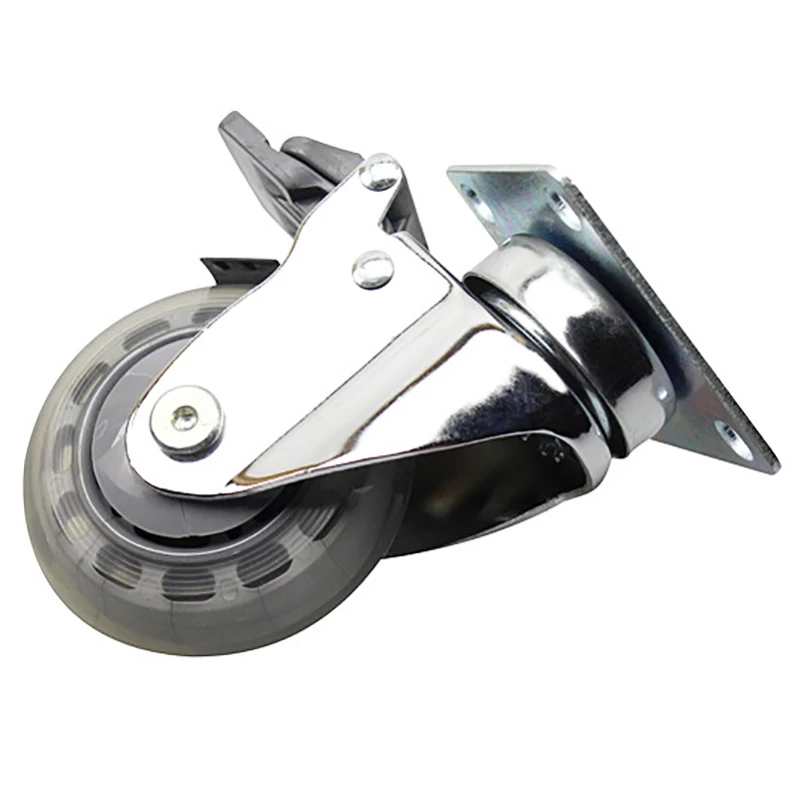 

4inch Muted Medical Caster Hospital Bed Universal Wheel With Brake Industry Business Machinery Material Equipment Part