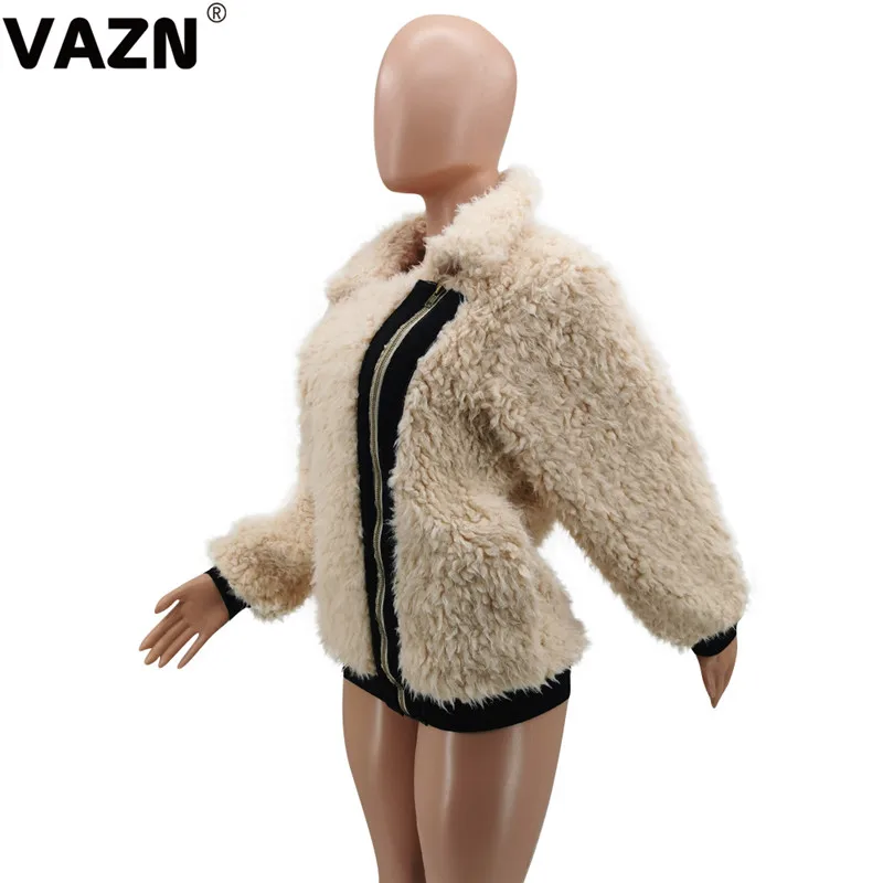 VAZN, высокое качество, высококачественный комбинезон, сексуальный, для снижения возраста, энергия, Повседневный, теплый, модный, однотонный, длинный рукав, тонкая, обычная верхняя одежда