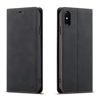 

High quality flip phone case for Samsung Galaxy Note9 Note10 Plus S8 S9 S10 Plus S10e A6 A7 2018 Card holder holster cover
