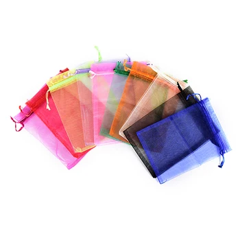 

New 10pcs/lot Organza Bag Jewelry Pouch Gift Bags Wedding Favors And Gifts Organza Pouches Decoration 18*13CM