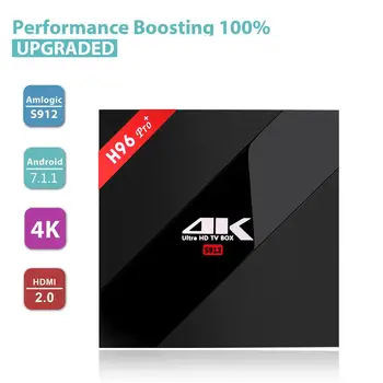 

TV Box Amlogic H96 PRO Plus Android 7.1.2 S912 Octa Core 3G 32G 2.4G 5.8GHz Wifi Media Player
