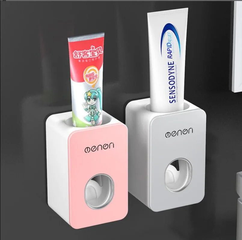 Настенный автоматический соковыжималка для зубной пасты, пластиковый пыленепроницаемый держатель для зубной щетки, аксессуары для туалета и ванной комнаты