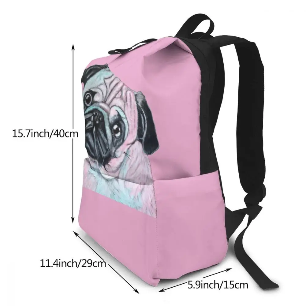 Рюкзак с Мопсом, рюкзаки с принтом мопса, Многоцелевая сумка, трендовая школьная сумка для студентов, высокое качество, сумки для мужчин и женщин