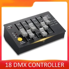 0.5 w 미니 DMX-18 무대 컨트롤러 dmx 512 콘솔 dj 장비 조명기구 dj 쇼 술집 클럽 ktv 바 파티 조명(China)
