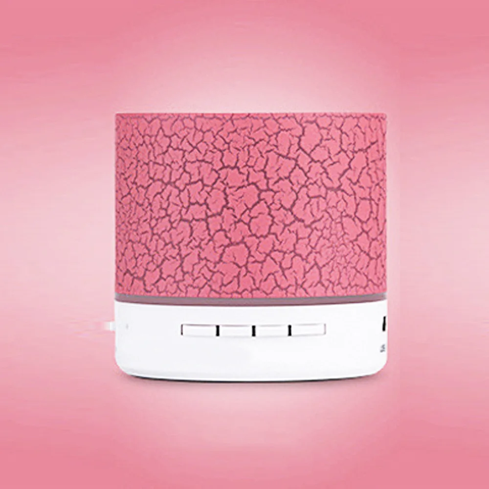 pink Fviyi Bluetooth динамик поддержка TF USB U диск светодиодный беспроводной портативный трещины мини колонки сабвуфер аудио mp3 стерео музыкальный плеер - Цвет: pink