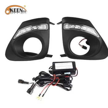 

2PCS LED Daytime Running For Toyota Corolla 2011 2012 2013 Super Brightness 12V Car LED DRL Waterproof ABS Daylight Bulb