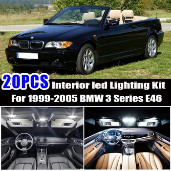 

20pcs Reverse backup lamp + LED Interior Lights full Kit for 1999-2005 BMW 3 Series E46 M3 318i 318ti 323i 323is 325i 325xi 328i