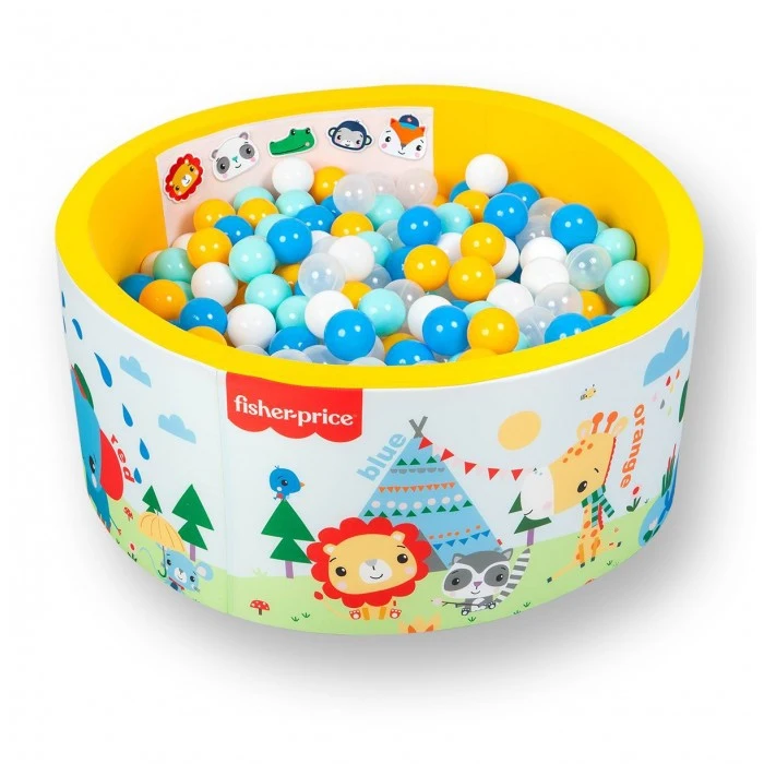Сухой бассейн &quotFisher Price. Учим цвета с друзьями на отдыхе" 1 м высота 40 см + 200