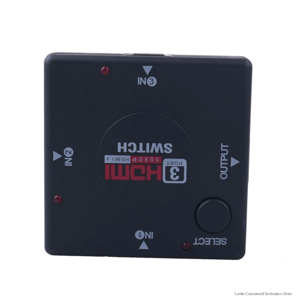 Full HD 1080P Мини 3 порта HDMIv1.3 переключатель порта HDMI коммутатор разделитель Vedio усилитель три резки один видео конвертер