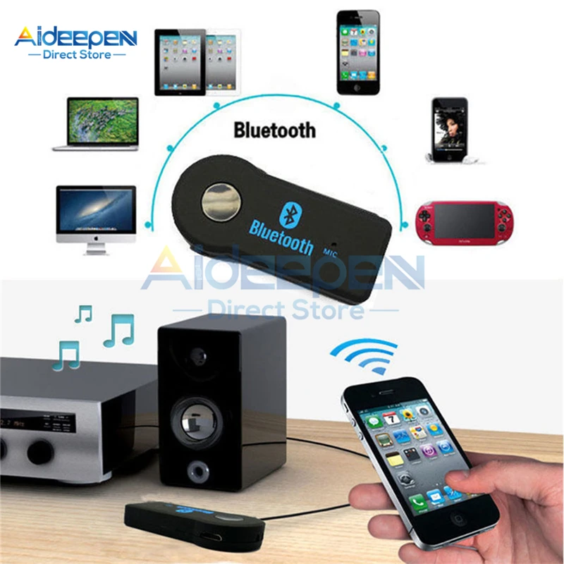 AUX 3,5 мм Jack 2,4 ГГц беспроводной Bluetooth приемник автомобильный адаптер громкой связи Вызов Bluetooth адаптер передатчик Авто музыкальный приемник