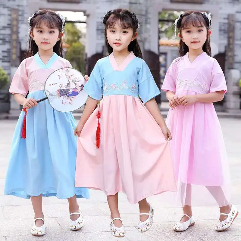 Новая летняя юбка-пачка милая шифоновая вышитые От 3 до 12 лет для маленьких