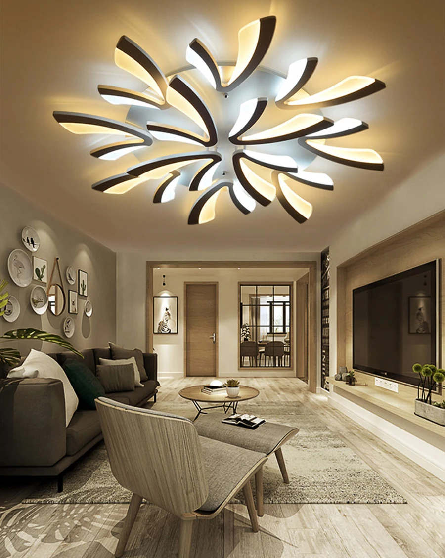 New Arrival two colors Modern Led Chandelier For Living Room Master Room Bedroom Fixtures AC220V Chandelier Fixture