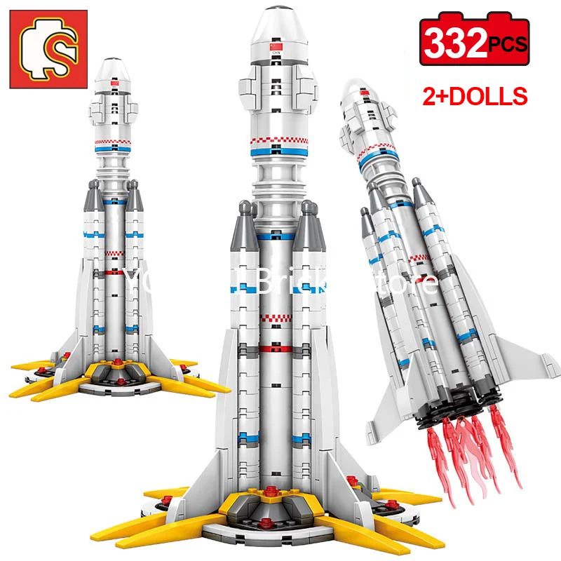 Конструктор Sembo Lego Technic космический корабль запуск ракеты строительный блок