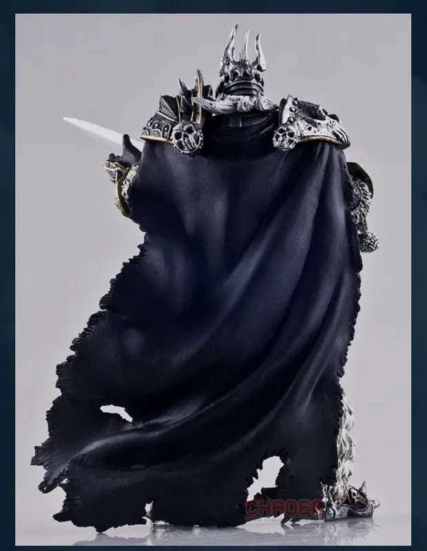 Аниме-Игрушка World of Warcraft Lich King 7 дюймов Эльзас Артас модель в коробке Гараж Комплект
