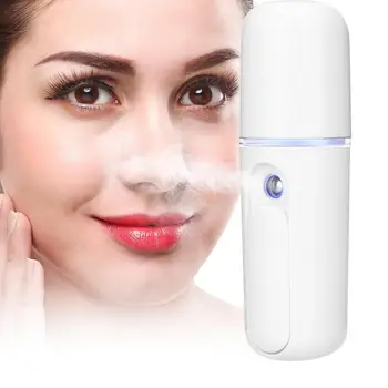 

Led Facial Mask 20ml Mini Portable Nano Cold Sprayer USB Face Moisturizing Hydrating Spray Ultrasonic Face Cleaning Tools