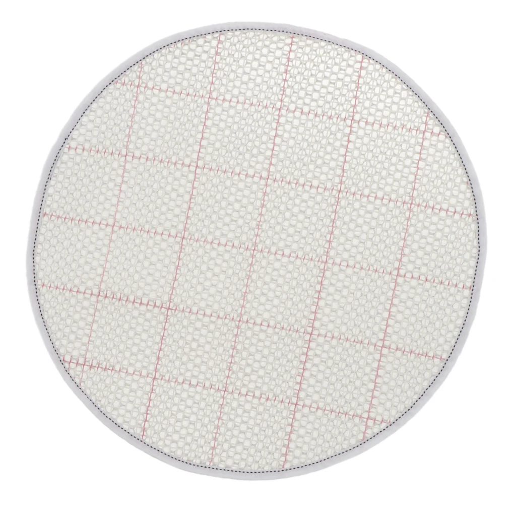 Round Blank Embroidered Cloth Latch Hook Rug Canvas Mesh Fabric