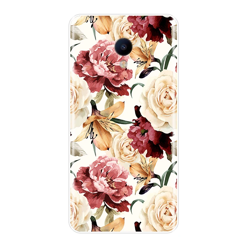 TPU For Meizu M2 M3 M3S M5 M5C M5S M6 M6S M6T Phone Case Silicone Beautiful Flowers Soft Back Cover For Meizu M2 M3 M5 M6 Note best meizu phone case brand